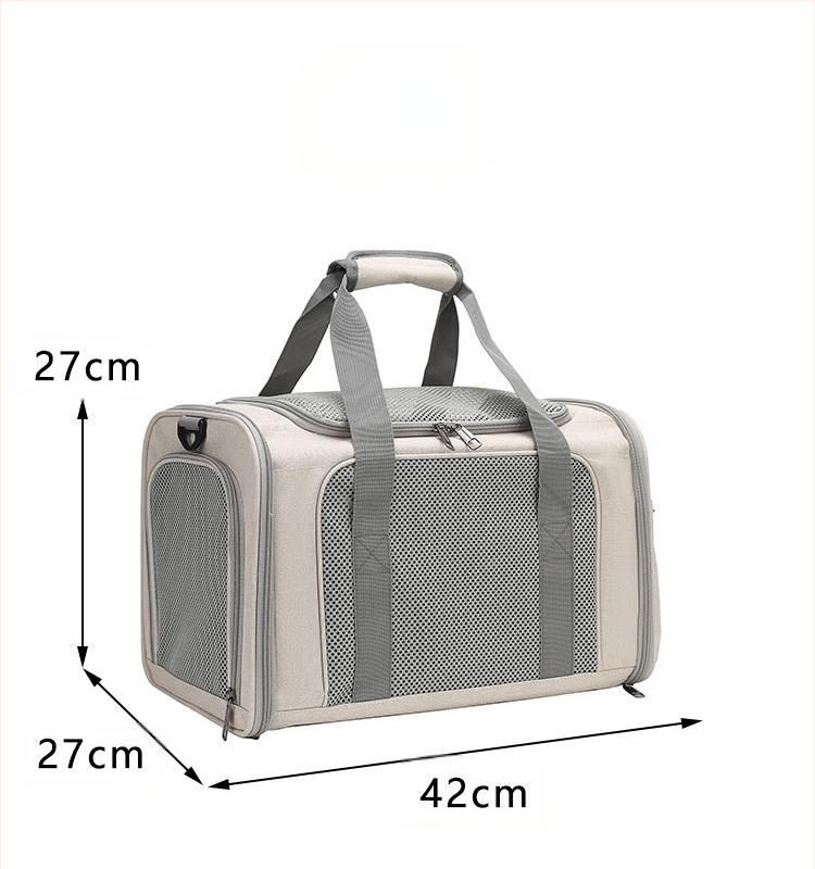 Macskatáska Kimenő hordozható nagy kapacitású lélegző macskaketrec autóba macskaketrec kutyatáska hordozható keresztpántos összecsukható kisállattáska