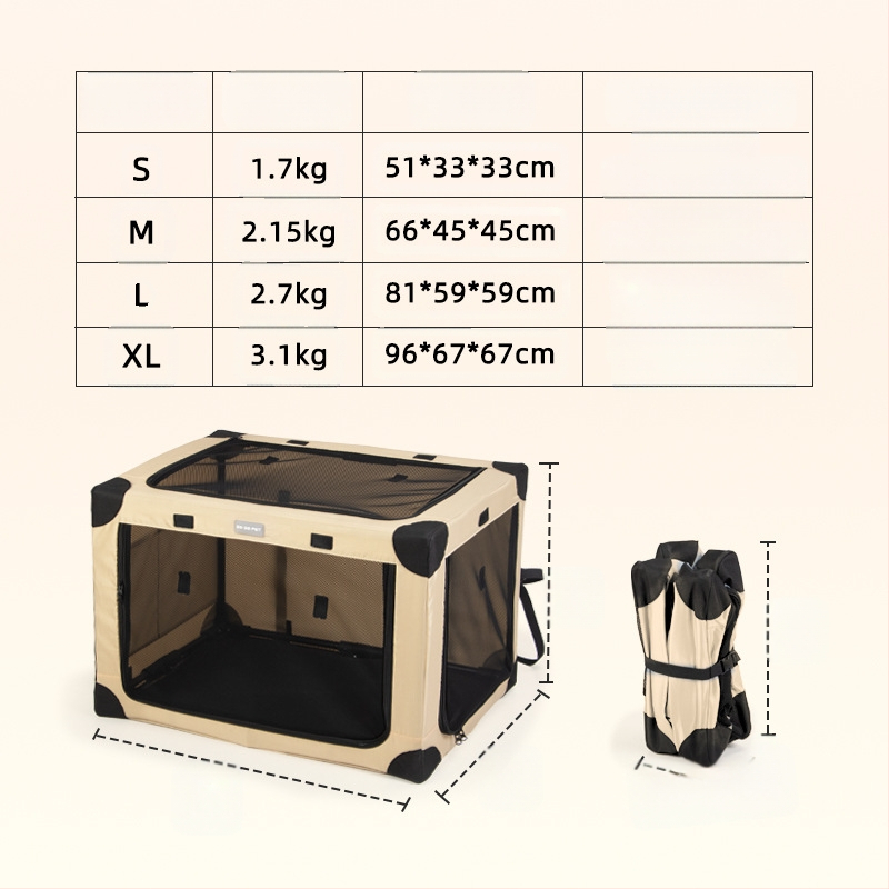 Határokon átnyúló kisállat-autós kutyaketrec, hátsó ketrec, nagy kutyakocsi, összecsukható macskakennel kisállat-ketrec