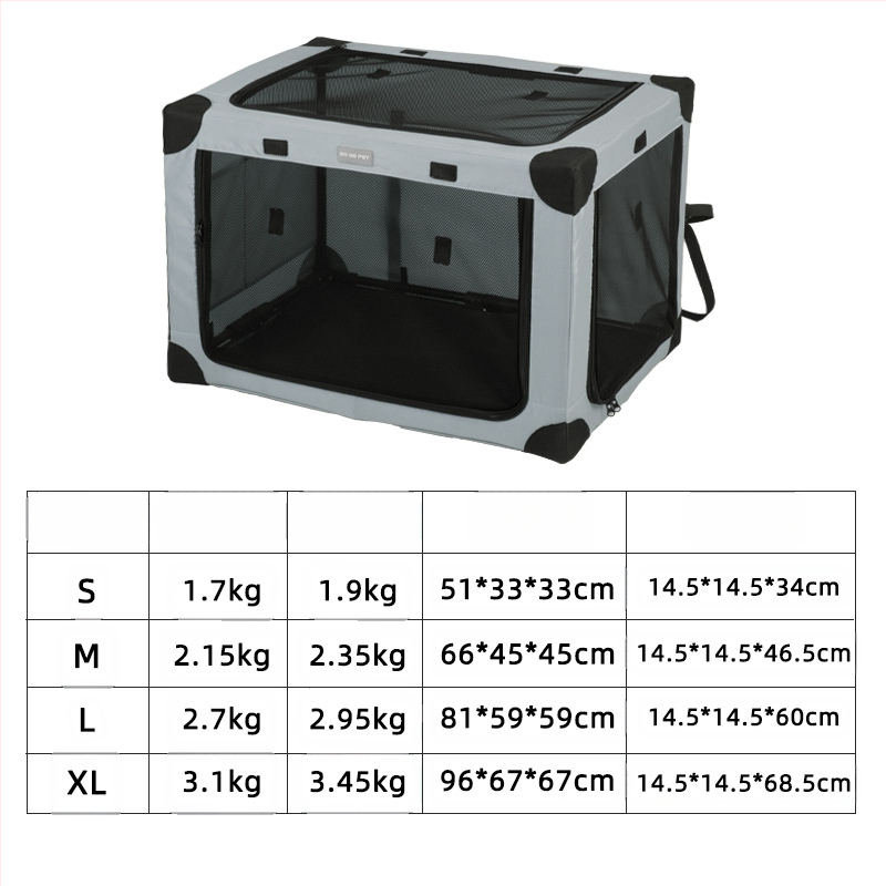 Határokon átnyúló kisállat-autós kutyaketrec, hátsó ketrec, nagy kutyakocsi, összecsukható macskakennel kisállat-ketrec