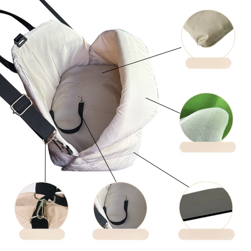 Egyszerű kutyakirándulási táska, levehető és mosható, kettős célú, hordozható kisállathordozó, nagy kapacitású macskatáska, könnyű súlyú