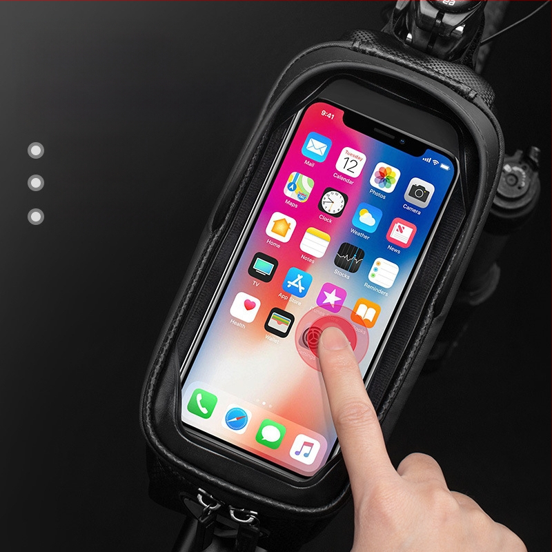 Rock Brothers keményhéjú kerékpártáska, első váztáska, felső csővel ellátott első táska, mobiltelefontáska, hegyi kerékpár, országúti kerékpár kiegészítők