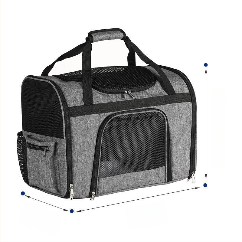 [Suure mahutavusega ja praktiline] Uus hingav kassi- ja koerakott, kaasaskantav suure mahutavusega autosse kokkupandav koerapuur väljasõitudeks