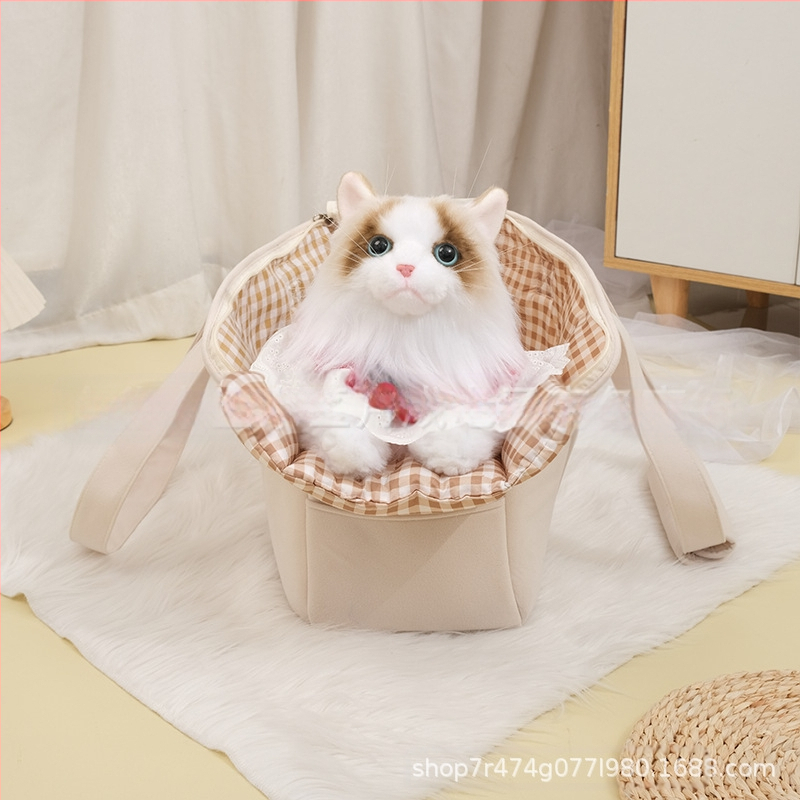 Korea stiilis laos koera-kassi väliskott lemmikloomakassi seljakott väikesele koerale kaasaskantav õlakott käele ristiketi jaoks