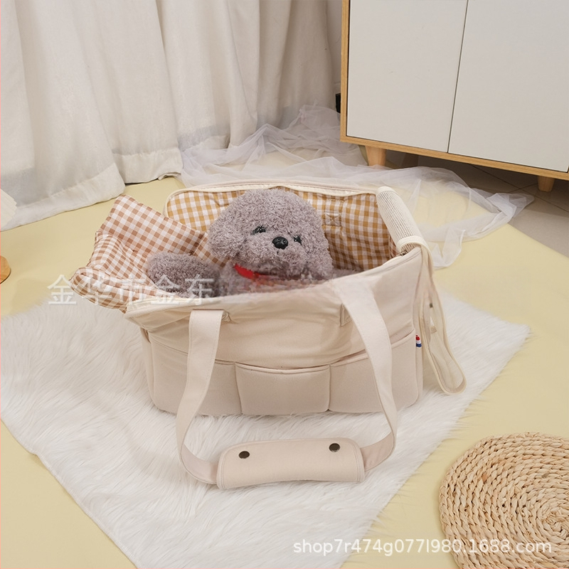 Korea stiilis laos koera-kassi väliskott lemmikloomakassi seljakott väikesele koerale kaasaskantav õlakott käele ristiketi jaoks