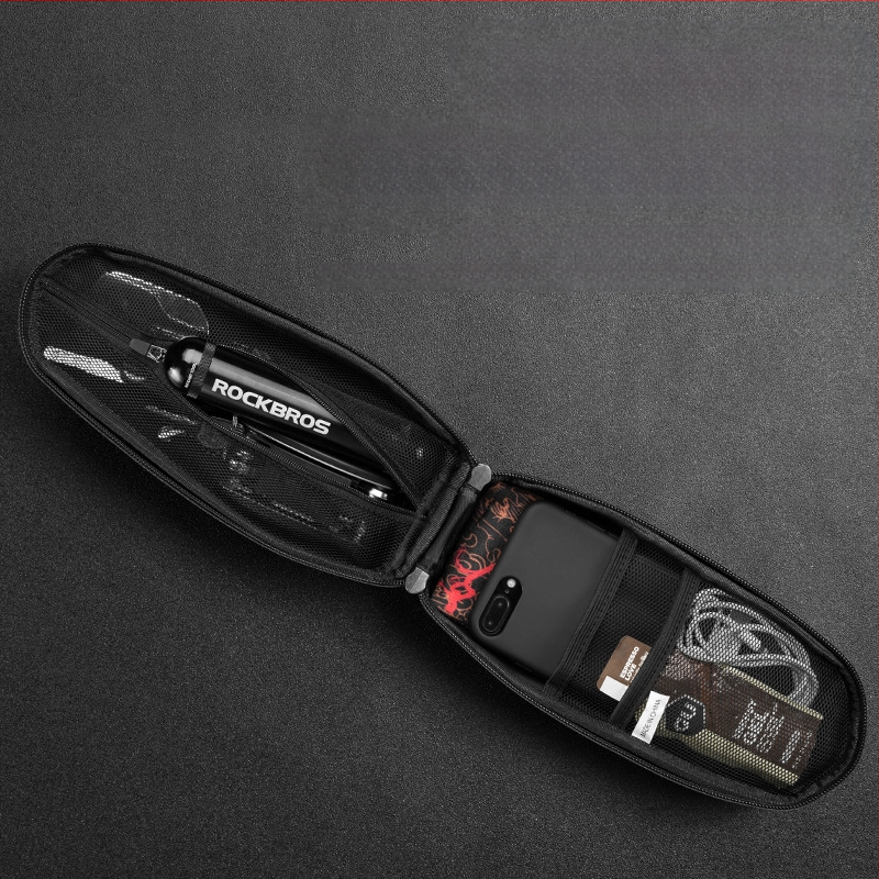 ROCKBROS kerékpártáska, első vázas táska, elöl akasztós táska, hegyi kerékpár kemény héjú csőtáska, kerékpár felszerelés, gyári outlet