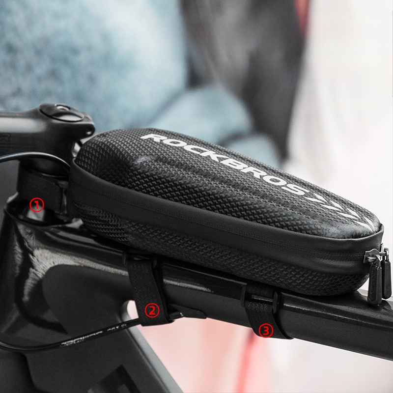 ROCKBROS kerékpártáska, első vázas táska, elöl akasztós táska, hegyi kerékpár kemény héjú csőtáska, kerékpár felszerelés, gyári outlet
