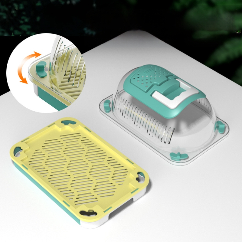 Hüllőpalota gyík kisállat doboz multifunkcionális menekülésgátló hordozható kültéri műtárgy megfigyelő doboz átlátszó doboz