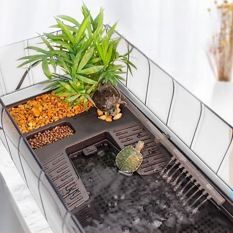 Kilpkonnade aretusakvaarium, ökoloogiline akvaarium, Brasiilia kilpkonnade terrassiga majapidamisakvaarium, väikeste kilpkonnade akvaarium, krokodillkilpkonnade tootja