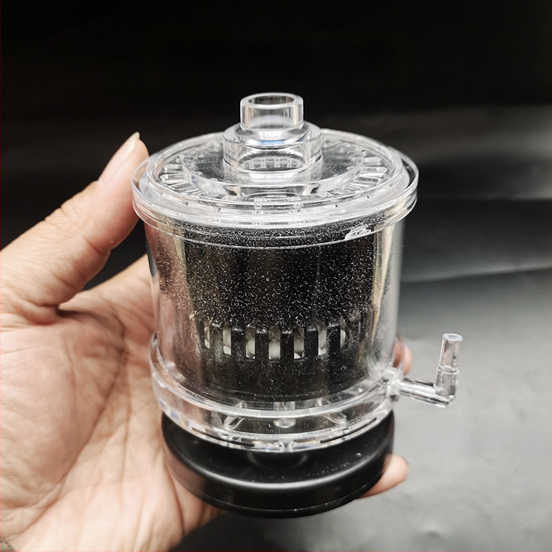 Songbao water goblin τρία σε ένα φίλτρο κεραμικό στρογγυλό ενυδρείο ψαριών μικρό ενυδρείο με οξυγόνο πνευματική μίνι αναρρόφηση τουαλέτας