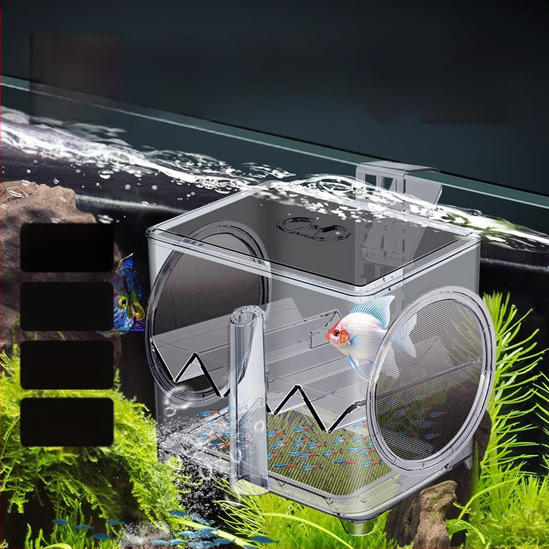 SQG žuvų bako liuko izoliacinė dėžutė akrilinė gupijų veisimo dėžė tropinėms žuvims mažoms žuvims jauniklių žuvų liuko gamybos namas