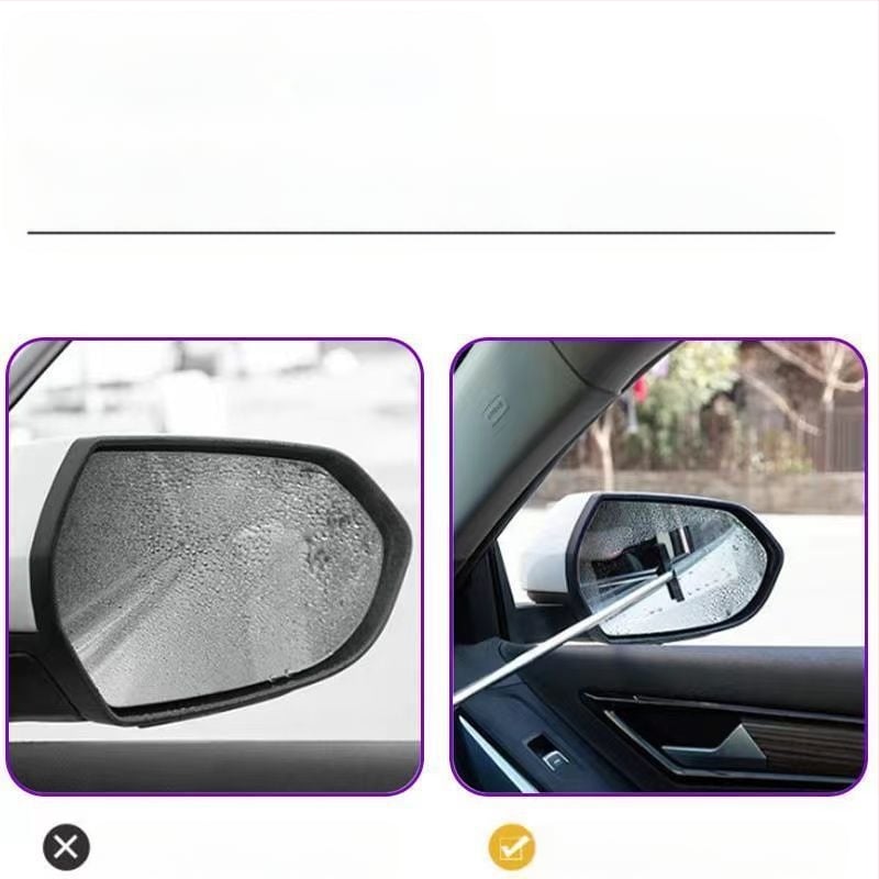 Automobilio galinio vaizdo veidrodėlio valytuvas iš nerūdijančio plieno priekinio stiklo valytuvas, ištraukiamas nešiojamas valytuvas, langų valytuvų valymas