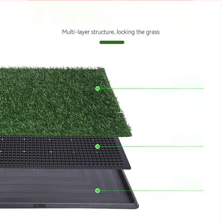 „CrossBorder Golden Pet Lawn“ tualeto kilimėlis, skirtas naudoti patalpose, žolės šunims, pakeičiamas šlapimo kilimėlis, atsparus vandeniui, plaunamas šunų šlapimo kilimėlis