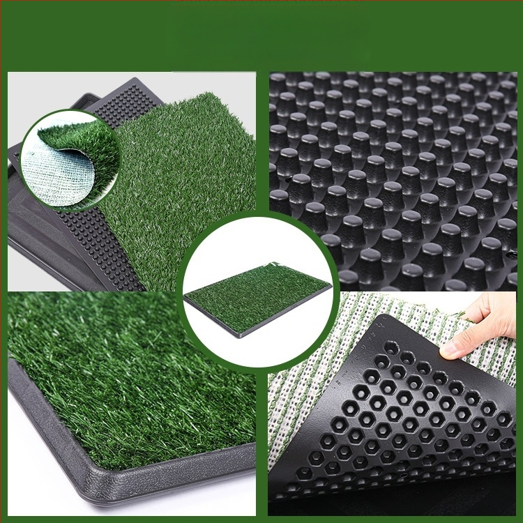 „CrossBorder Golden Pet Lawn“ tualeto kilimėlis, skirtas naudoti patalpose, žolės šunims, pakeičiamas šlapimo kilimėlis, atsparus vandeniui, plaunamas šunų šlapimo kilimėlis