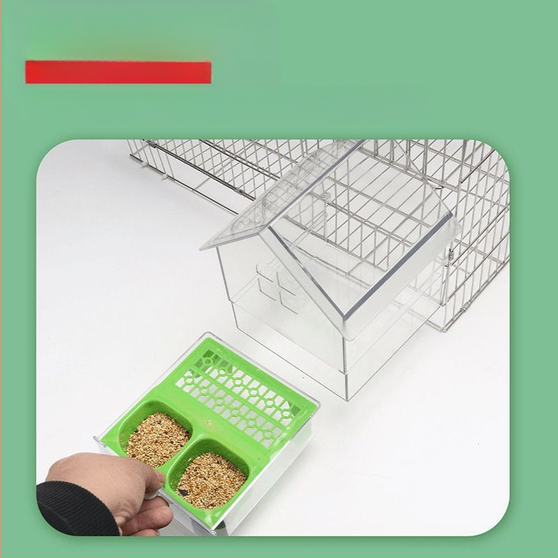 Papagoi söögikast katusele, päikeseline, must, fööniks, pojeng, lindude läbipaistev veesöögikast, kergesti puhastatav, B