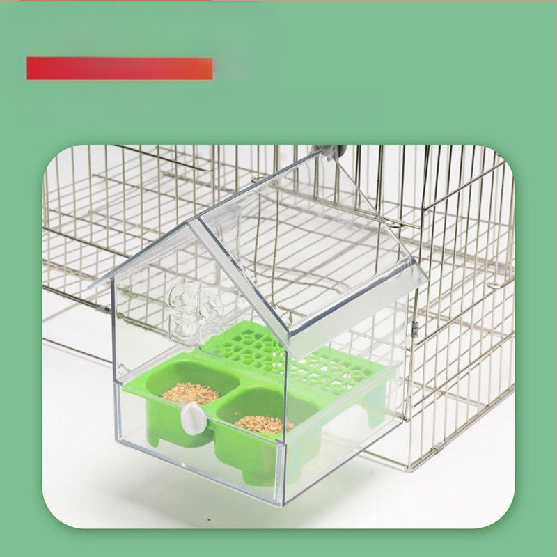 Papagoi söögikast katusele, päikeseline, must, fööniks, pojeng, lindude läbipaistev veesöögikast, kergesti puhastatav, B