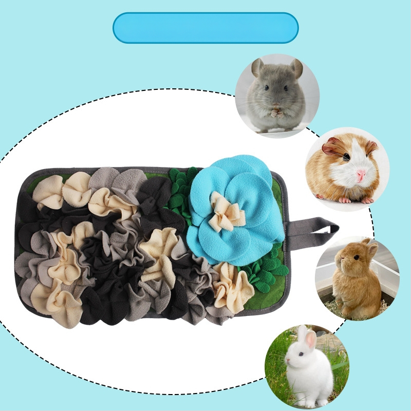 Amazon Temu uusjänese merisea söötmismatt meeleolu leevendamiseks, tšintšiljajänese ruudukujuline aia nuusutamismatt