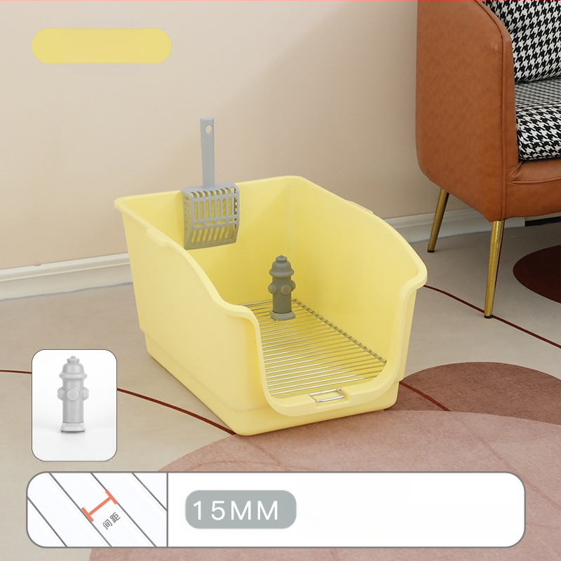 Falra Szerelhető Kutya WC Rozsdamentes Acél Kutyaalomdoboz Kis és Közepes Méretű Kutya WC Állateledel Szagtalanító Kialakítás