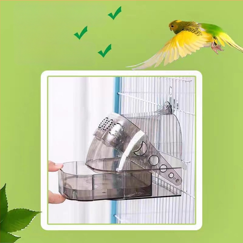 Tangrui papagáj fürdőkád, szökésgátló fürdőkád, tigrisbőr, fekete, főnix, magas, átlátszó, külső, panorámás, madárfürdőszoba