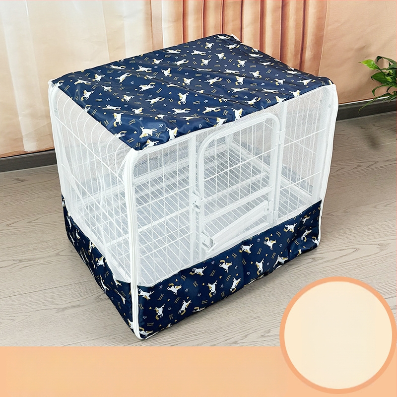Négyzet alakú csőből készült kutyaketrec szúnyogháló, nagy kutyaketrec háló, univerzális kisállatketrec háló minden évszakra, kisállatketrec kiegészítők, szúnyogbiztos