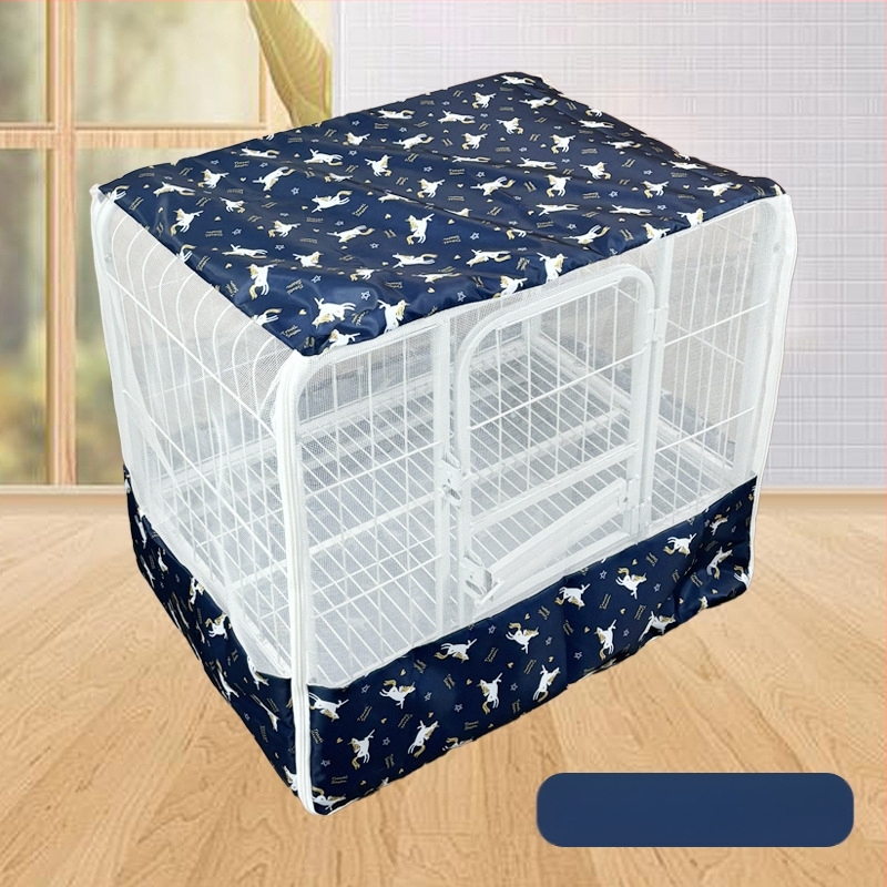Négyzet alakú csőből készült kutyaketrec szúnyogháló, nagy kutyaketrec háló, univerzális kisállatketrec háló minden évszakra, kisállatketrec kiegészítők, szúnyogbiztos