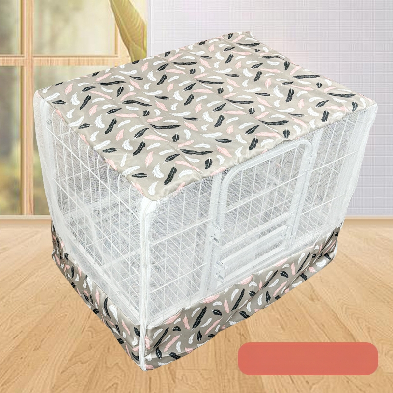 Négyzet alakú csőből készült kutyaketrec szúnyogháló, nagy kutyaketrec háló, univerzális kisállatketrec háló minden évszakra, kisállatketrec kiegészítők, szúnyogbiztos