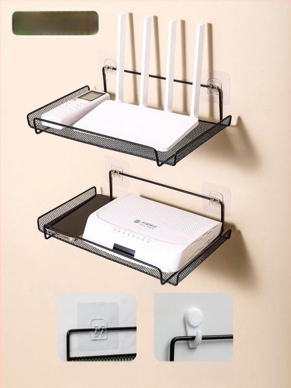 Router elhelyezési állvány TV set-top box tároló állvány fali ütésmentes fali konzol wifi tárolódoboz konzol