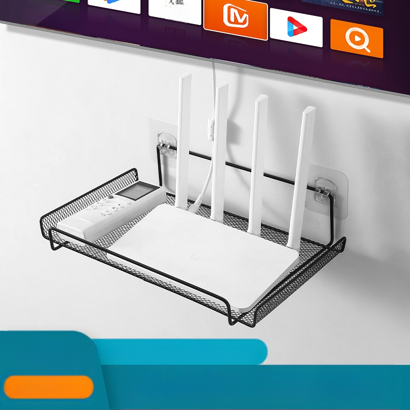 Router elhelyezési állvány TV set-top box tároló állvány fali ütésmentes fali konzol wifi tárolódoboz konzol