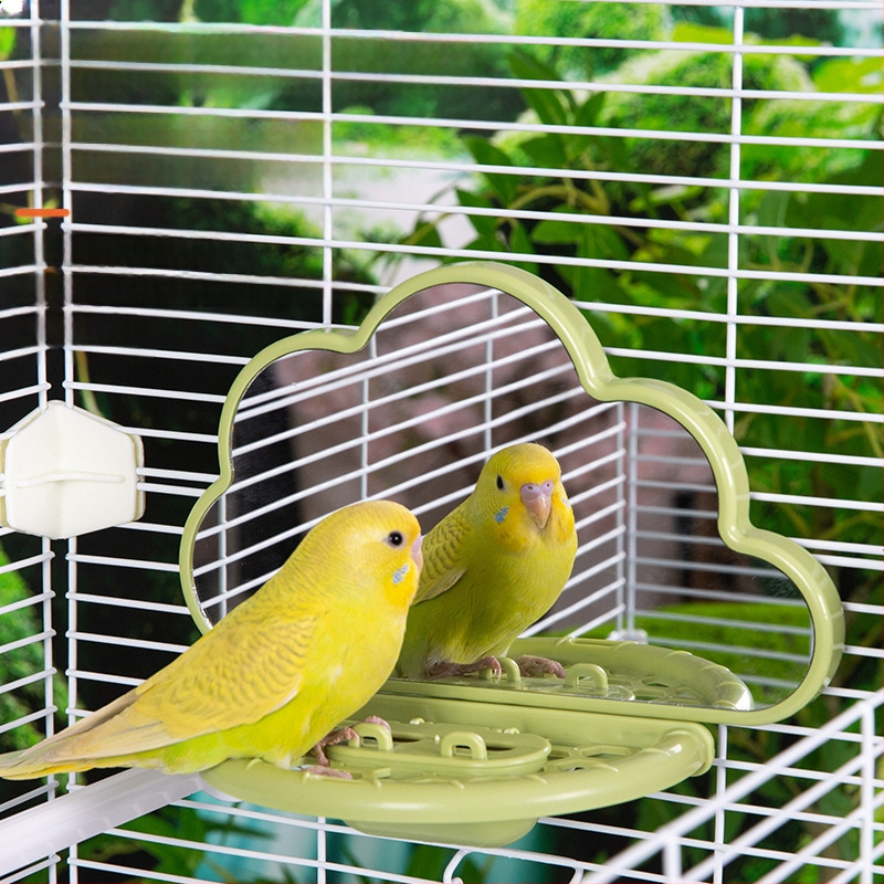 Papagoilindude peegellindude mänguasja alus igavuse leevendamiseks tiigri nahast pojeng xuanfeng hammustuskepi platvorm linnupuuri alus postiga mänguasi