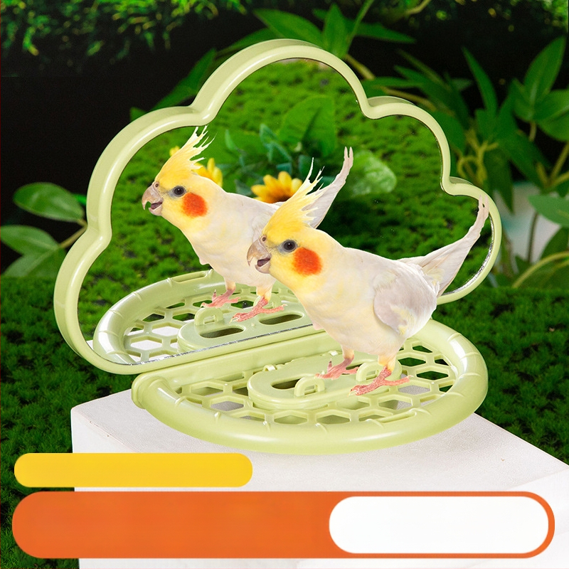 Papagoilindude peegellindude mänguasja alus igavuse leevendamiseks tiigri nahast pojeng xuanfeng hammustuskepi platvorm linnupuuri alus postiga mänguasi