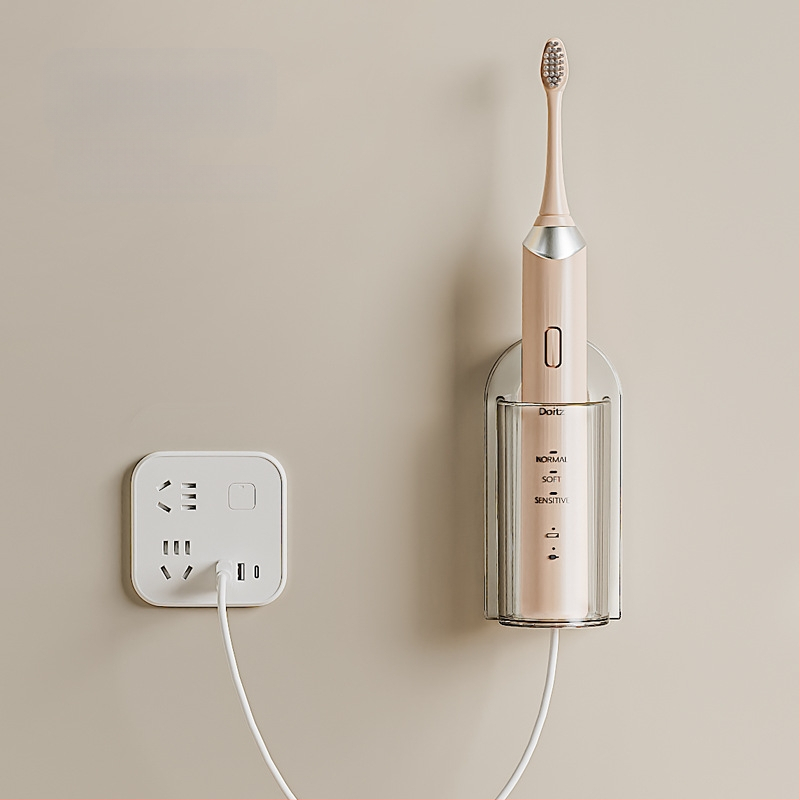 Profesionalus elektrinis dantų šepetėlio laikiklis, neperforuotas tualeto laikymo stovas, dantų pastos laikymo dėžutė, automatinis dantų pastos spaudiklis