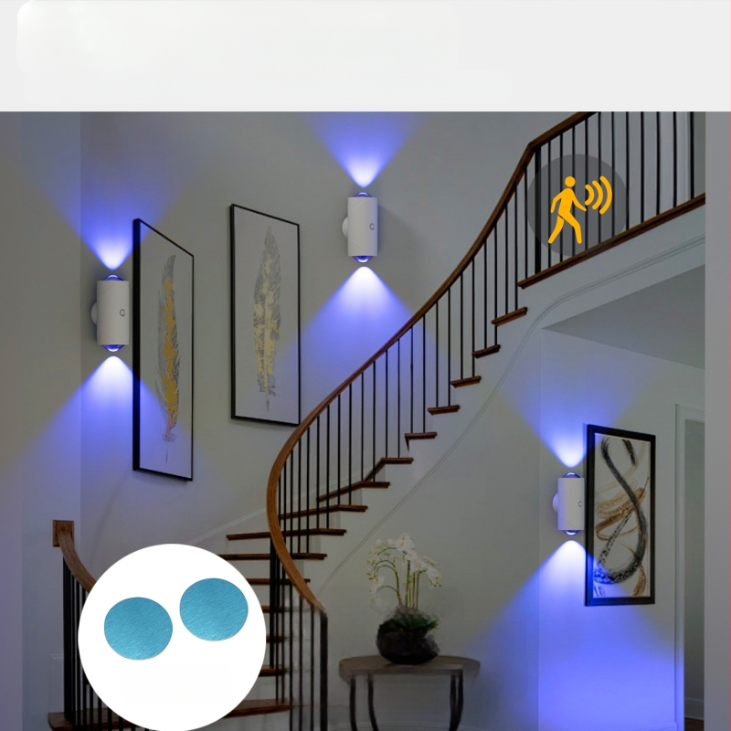 Piiriülesed uued tooted intelligentne juhtimine värviline gradientatmosfääri öövalgus inimkeha induktsioonlamp pikk vastupidavus