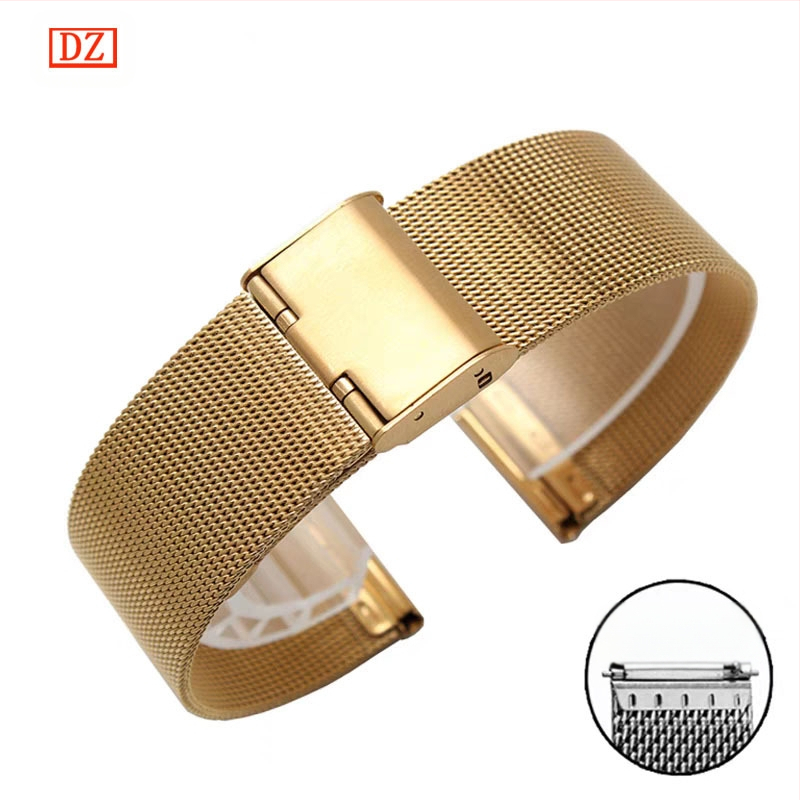 Alkalmas Dw rozsdamentes acél Huawei Gt 5m Lan尼斯 hálós szíj Apple iWatch egy-/dupla csattal 04 vonalas óraszíjhoz