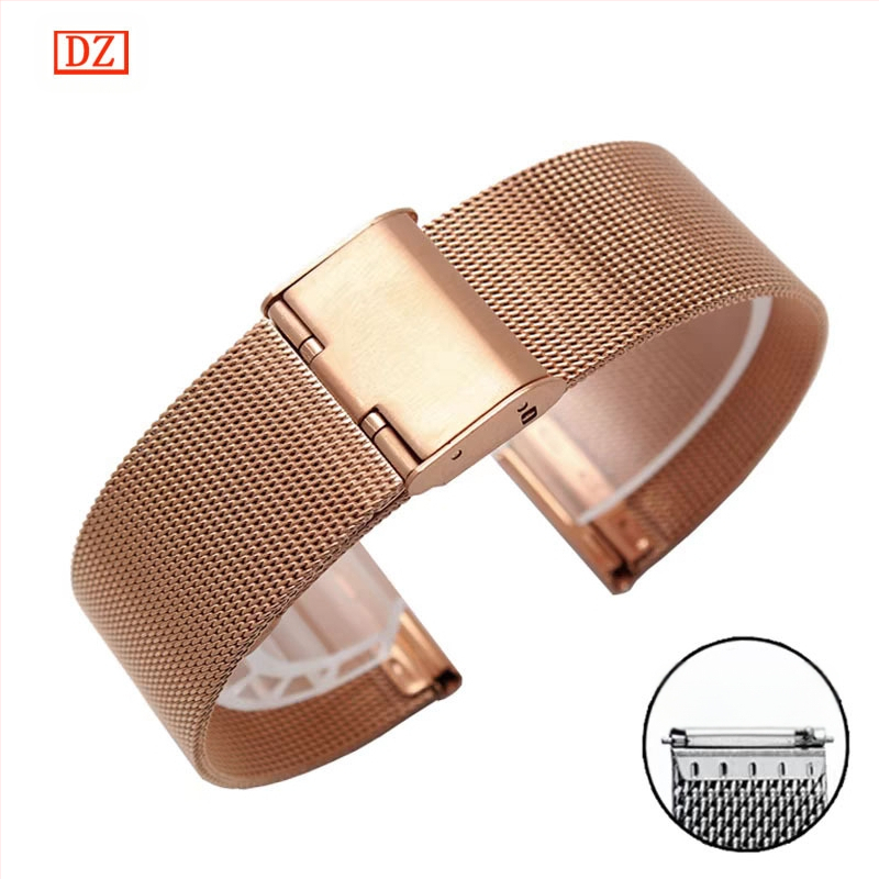 Alkalmas Dw rozsdamentes acél Huawei Gt 5m Lan尼斯 hálós szíj Apple iWatch egy-/dupla csattal 04 vonalas óraszíjhoz