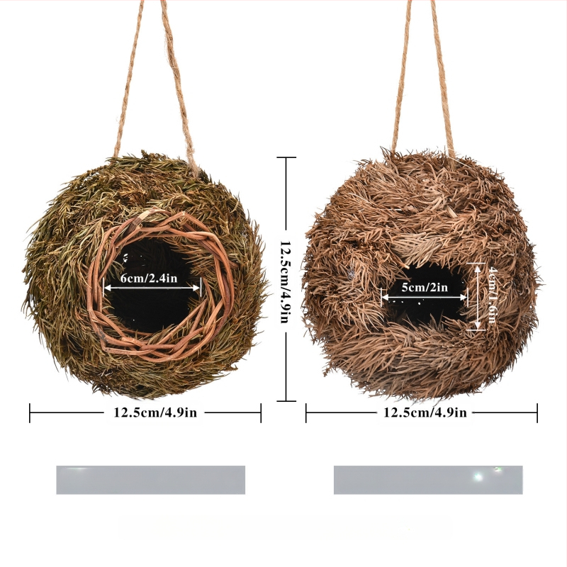 Temu ellátási lánc robbanások különböző kisállat madárfészek kreatív kézzel szőtt madárkalitka kerti dekoráció madárház ökológiai madárház