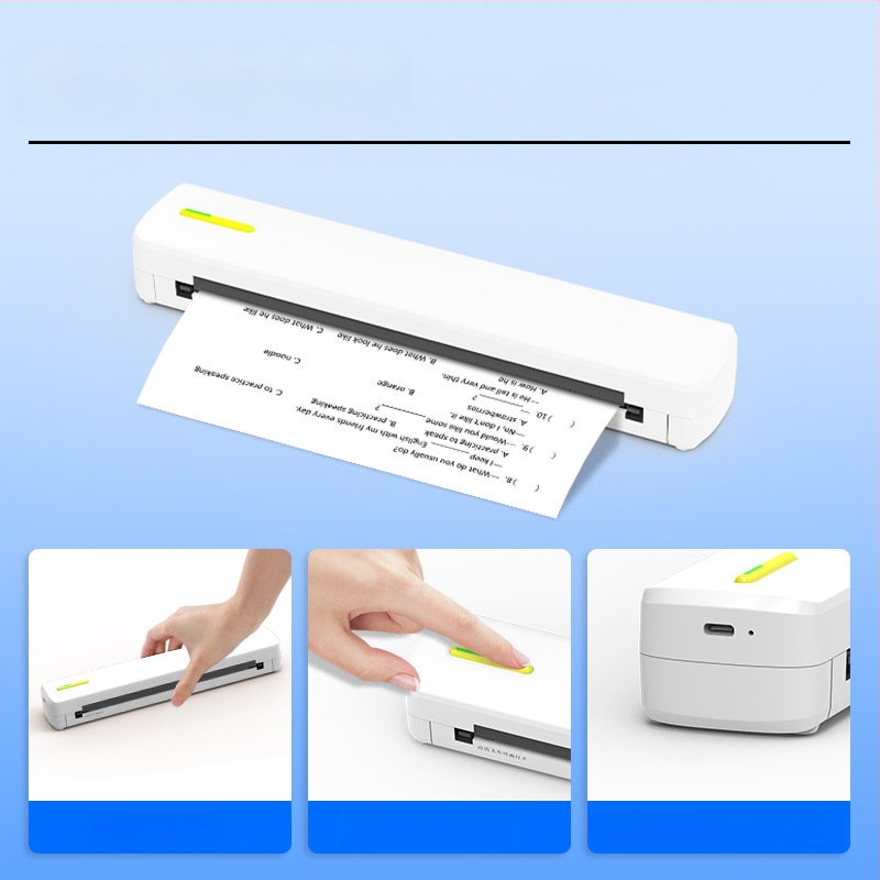 Mini termoprinter traadita ühendusega mobiiltelefoni printimise testpaberi printer Bluetooth-ühendusega tätoveeringuprinter