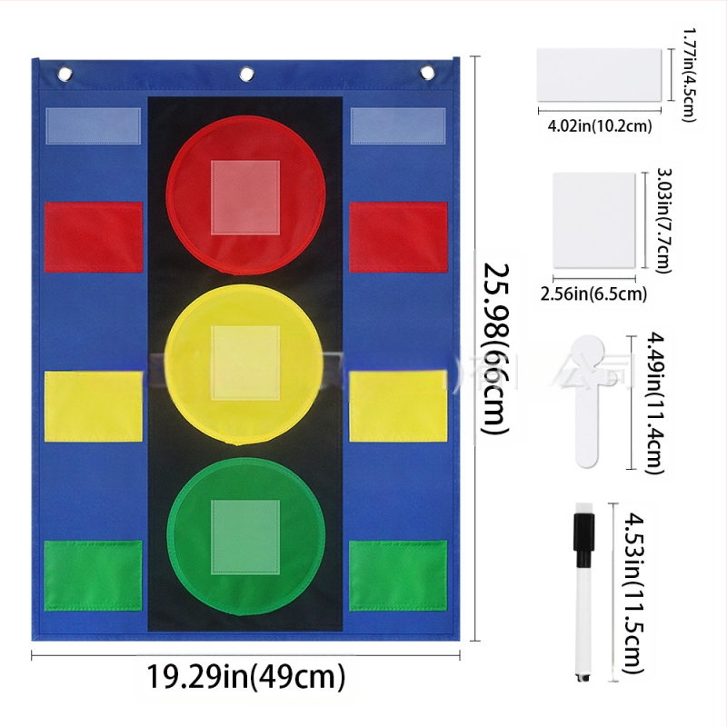 Daugiafunkcinė mokymosi priemonė „Šviesoforas“ Kišeninė diagrama Praktinis elgesio valdymas „Stop“ žibintas Kišeninė diagrama