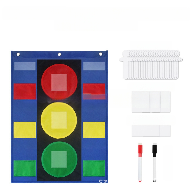 Daugiafunkcinė mokymosi priemonė „Šviesoforas“ Kišeninė diagrama Praktinis elgesio valdymas „Stop“ žibintas Kišeninė diagrama
