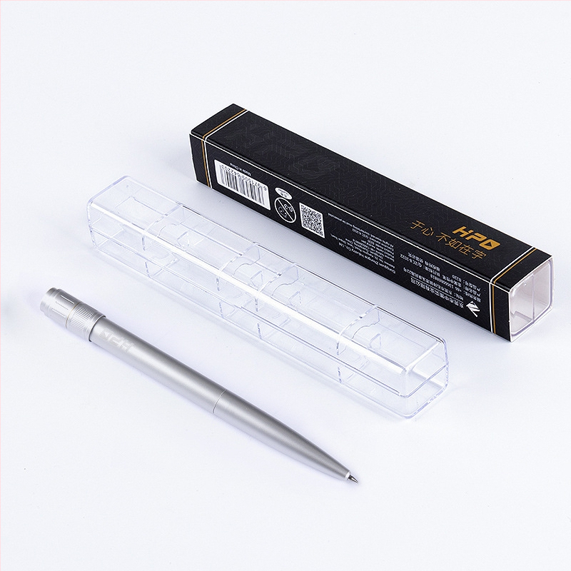 HPO rotējošas vārpstas pildspalva ar alumīnija sakausējumu, dekompresijas rotējoša gēla pildspalva, metāla, augstas klases rotējoša pildspalva, izturīga, rokas sajūtas dekompresijas paraksta pildspalva