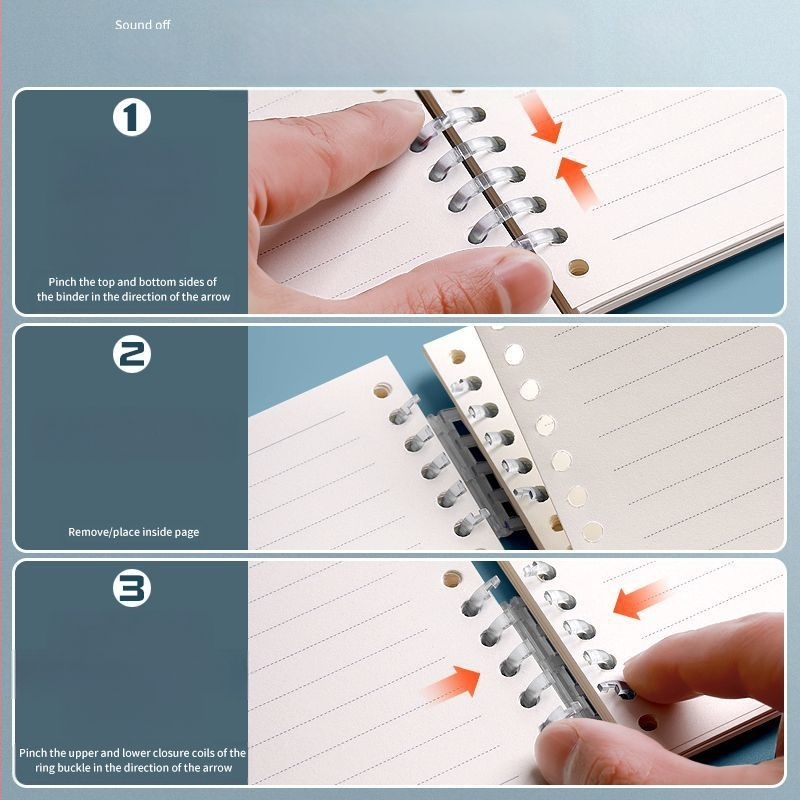 Ära köhi kätt lahtiste lehtedega märkmik lihtne värviline kirjandus ja kunst paksendatud retro õpilasmärkmik kontori horisontaalne märkmik