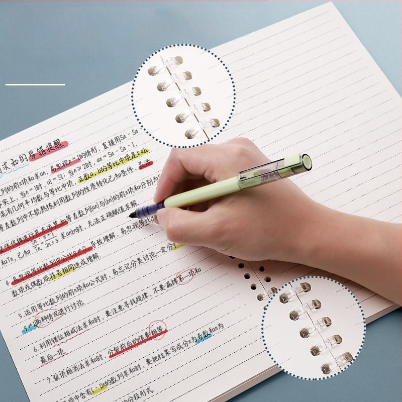 Ära köhi kätt lahtiste lehtedega märkmik lihtne värviline kirjandus ja kunst paksendatud retro õpilasmärkmik kontori horisontaalne märkmik