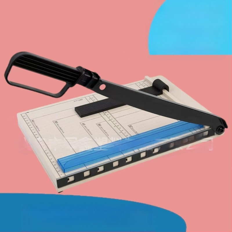 Noliktavā esošs A4 papīra griezējs, foto giljotīna, papīra apgriešanas ierīce, skolēnu kancelejas preču griezējs, skolas un biroja lietošanai