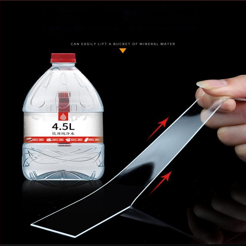 Magas hőmérsékletnek ellenálló kétoldalas ragasztószalag, erős tapadás, mosható, gyúrható varázsragasztó, konyhai penészálló, nyommentes nano ragasztó