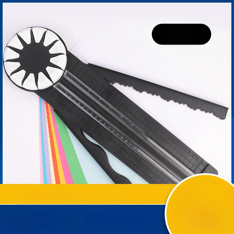 12-ühes A4 paberilõikur, trimmer planeerijatele, dekoratiivsetele servadele, õpilaste kirjatarvetele, fotolõikurile, libisev tüüp