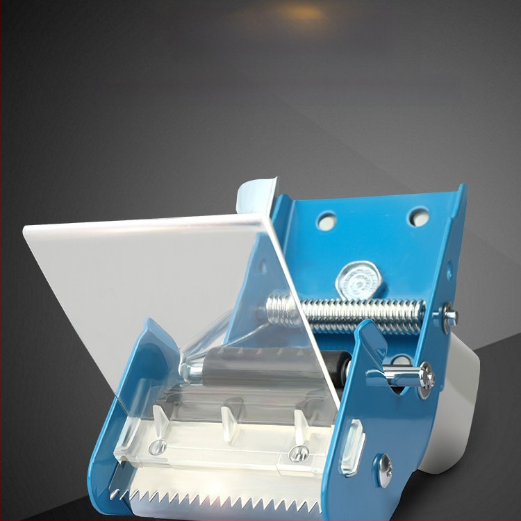 Storo metalo 50 mm rankinis dėžių sandarinimo įrenginys, rankinis mažas juostos pjaustytuvas, permatoma juosta, presas, sėdynė, nešiojamas