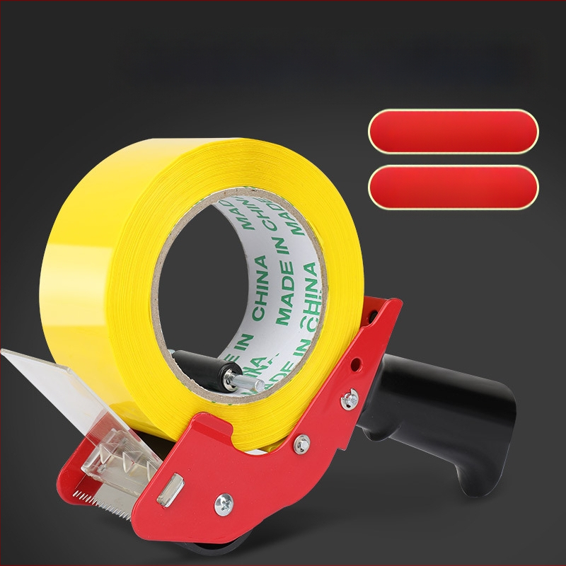 Storo metalo 50 mm rankinis dėžių sandarinimo įrenginys, rankinis mažas juostos pjaustytuvas, permatoma juosta, presas, sėdynė, nešiojamas