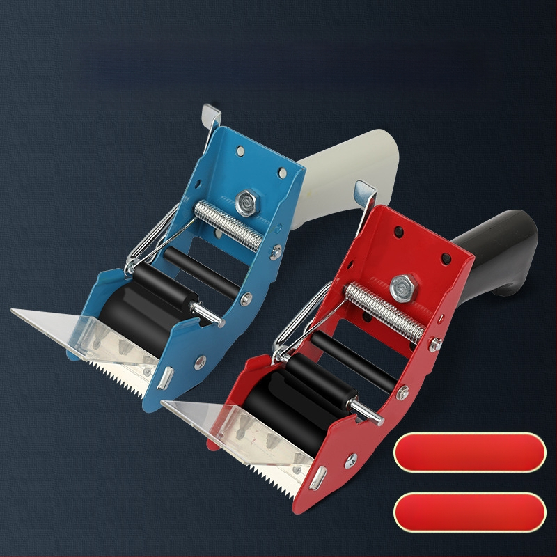 Storo metalo 50 mm rankinis dėžių sandarinimo įrenginys, rankinis mažas juostos pjaustytuvas, permatoma juosta, presas, sėdynė, nešiojamas