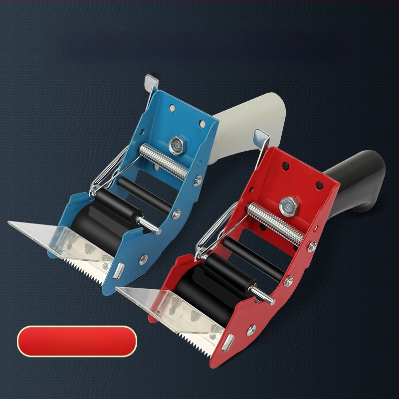 Storo metalo 50 mm rankinis dėžių sandarinimo įrenginys, rankinis mažas juostos pjaustytuvas, permatoma juosta, presas, sėdynė, nešiojamas