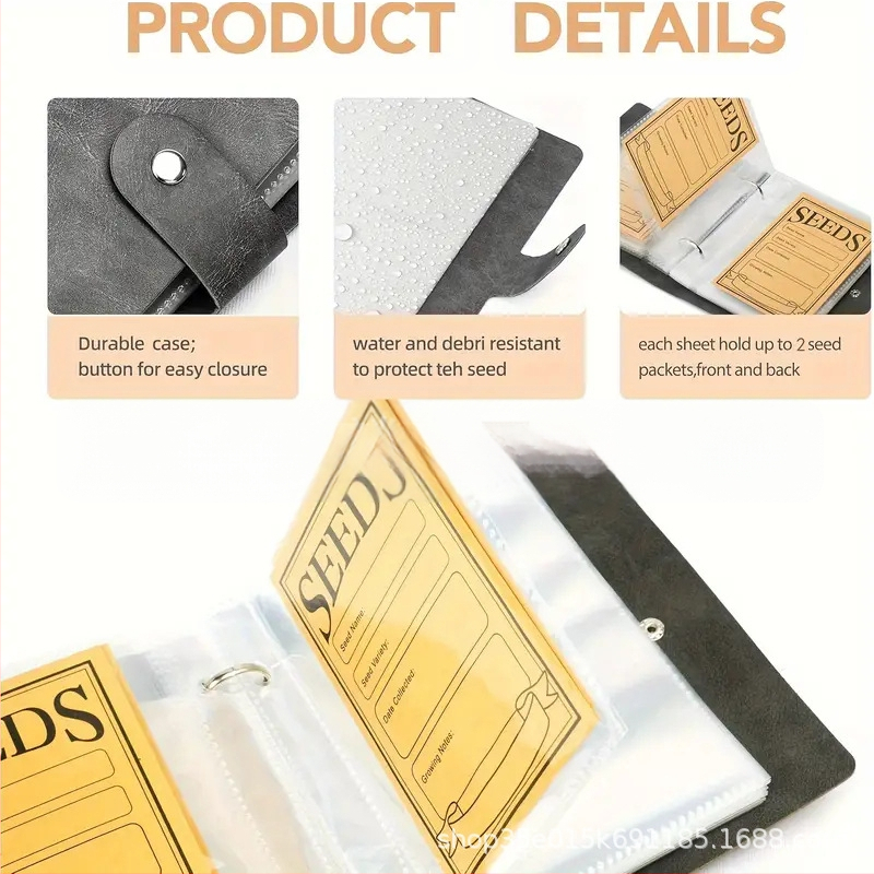 Naujas produktas Lipnus sėklų vokų maišelis Sėklų laikymo organizatorius Sėklų laikymo organizatorius