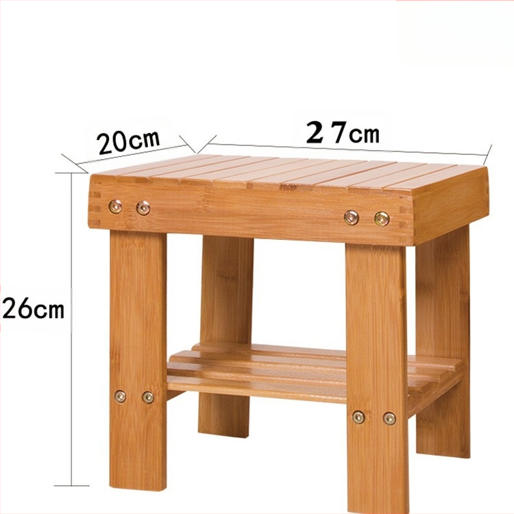 Nanzhu laste väike pink, majapidamise täispuidust väike taburet, elutoa diivanitool, kingavahetuspink, madal taburet, ruudukujuline taburet