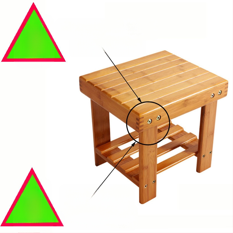 Nanzhu laste väike pink, majapidamise täispuidust väike taburet, elutoa diivanitool, kingavahetuspink, madal taburet, ruudukujuline taburet